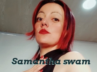 Samantha_swam